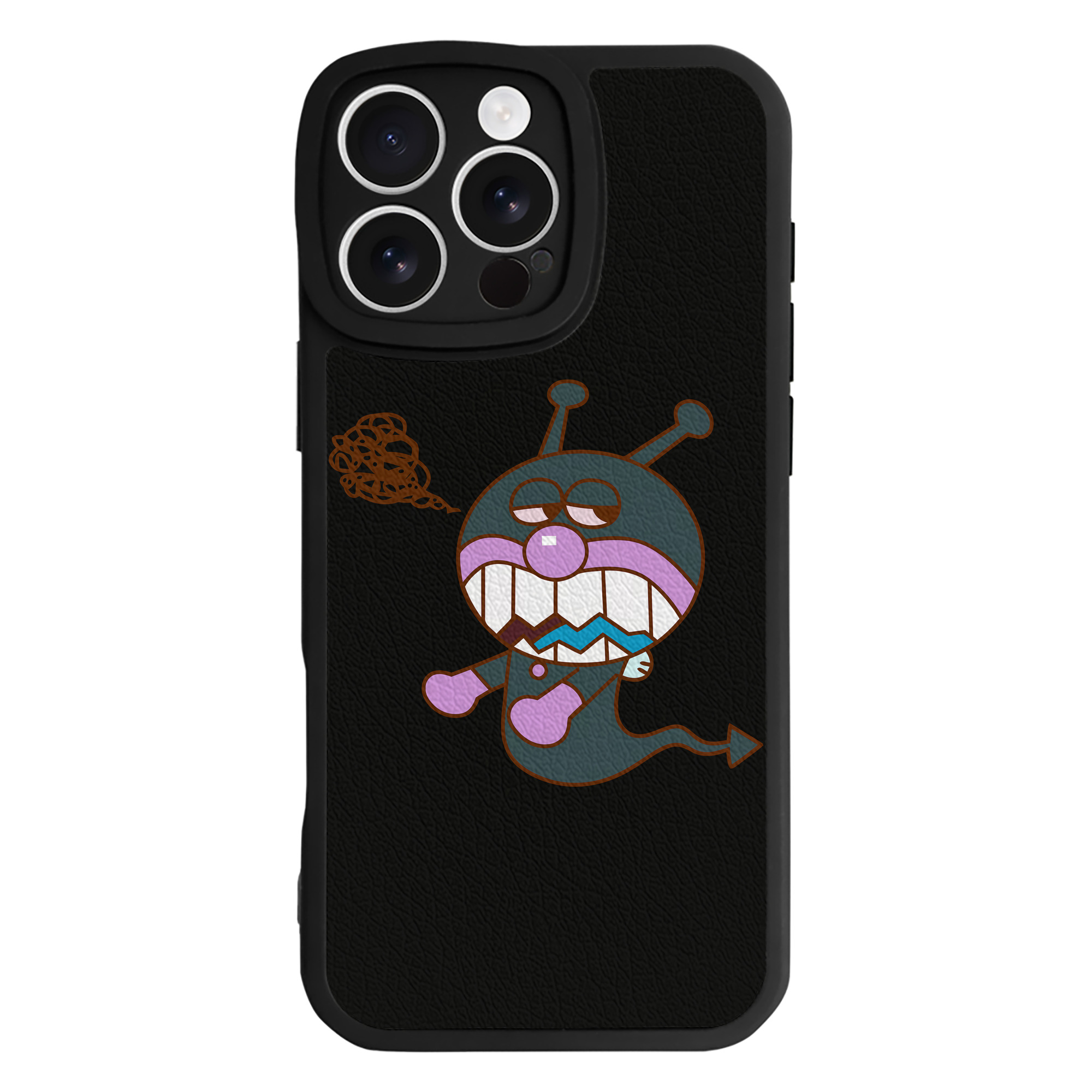 （画像用） アンパンマン Anpanman 【iPhone 16シリーズ対応】シリコンスマホケース（レザー調） 材質：シリコン